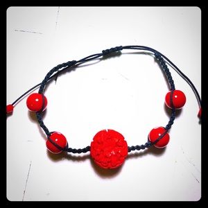 Power bracelet handmade string with beards